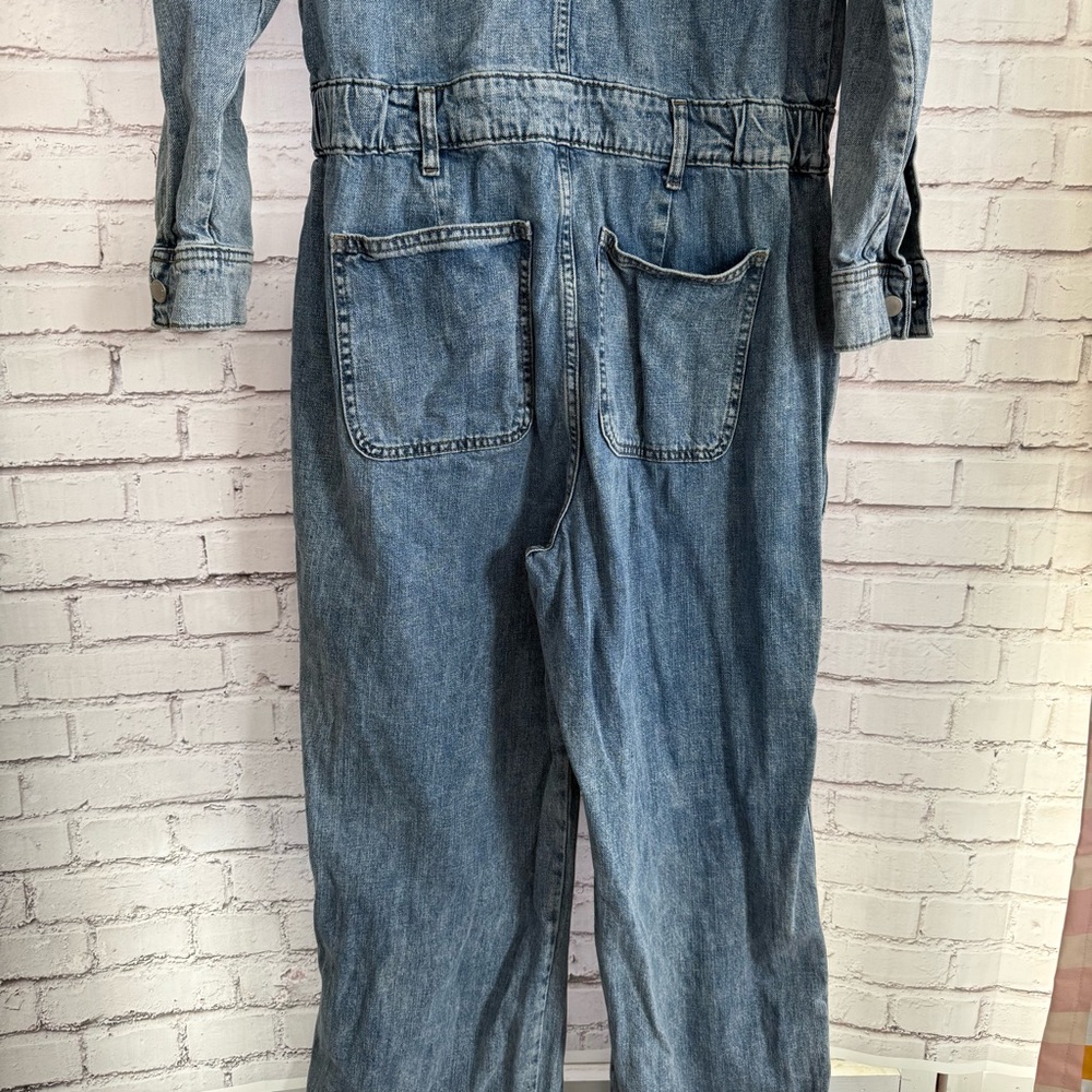 Universal Thread Light Blue Denim Utility Jumpsuit - image 2